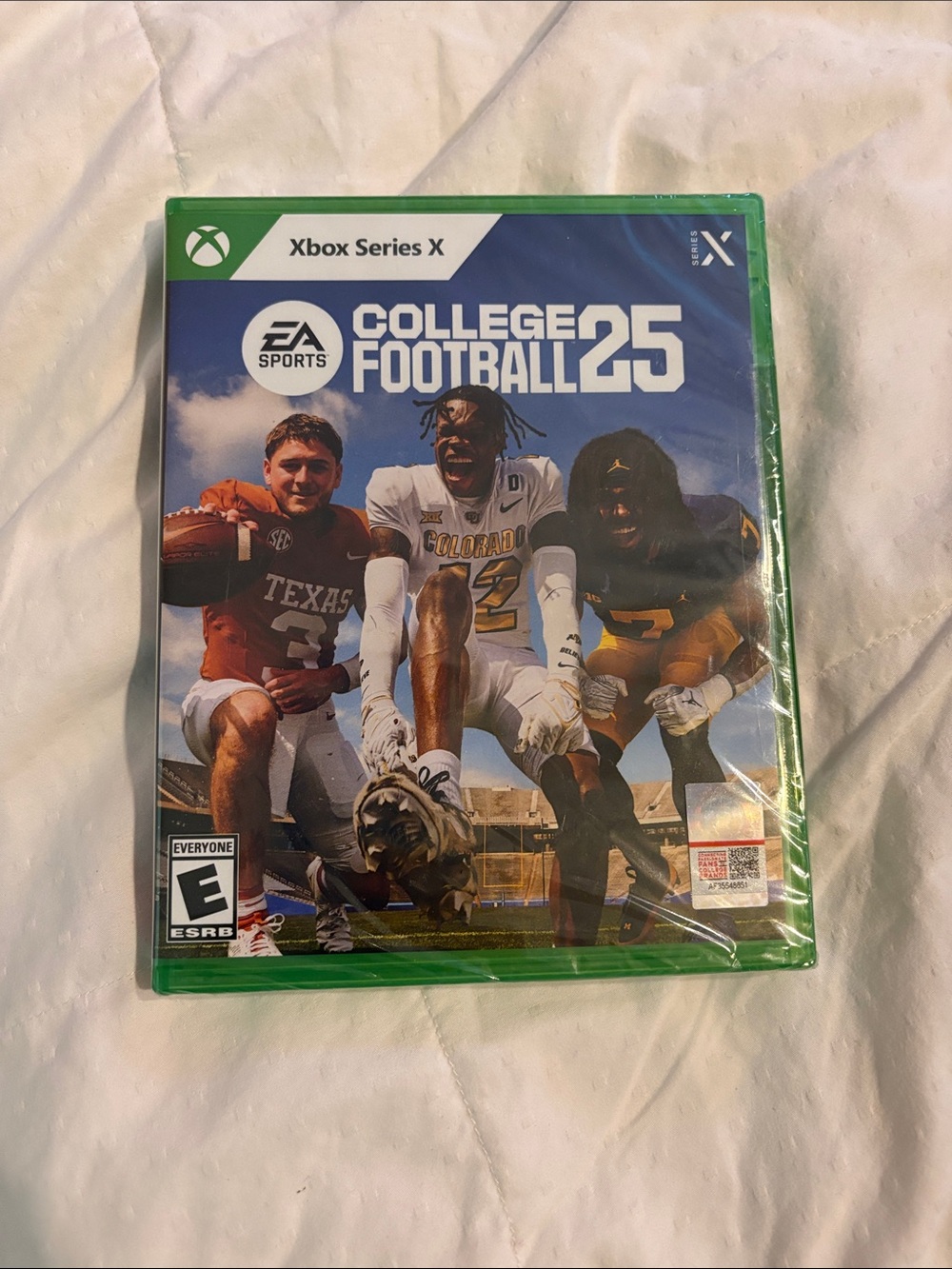Microsoft Xbox Series X College Football 25 - Green Case with Blue Cover Art